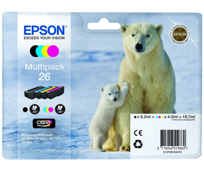 Tusz EPSON Multipack T2616 PHOTO CMYK C13T26164010